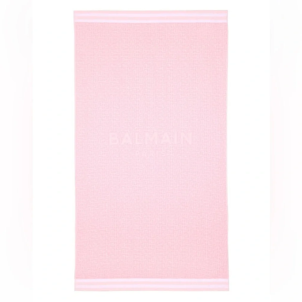 💖Balmain Monogram Jacquard Sponge Beach Towel💖NEW